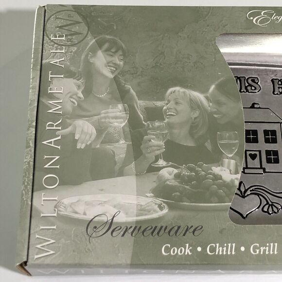 WILTON ARMETALE "Bless This House" Bread Tray Cookware Serving 601013 New - Picture 4 of 7